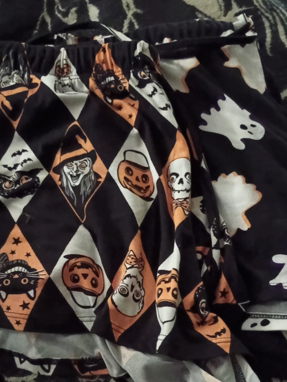 Two Pj Shorts, Spooky Theme